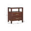 Table de chevet moderne en bois massif avec tiroirs EZ-1975690888