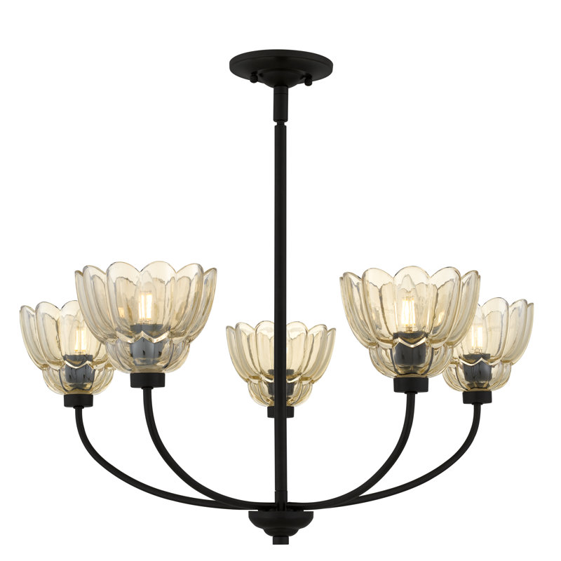 Whitecap 5-Light Mottled Cocoa Chandelier