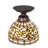 8" Wide Tiffany Turning Leaf Flushmount