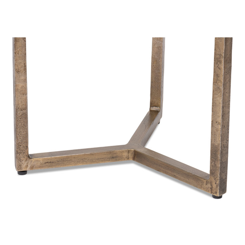 Dorsey Glass End Table, 22" H x 17" W x 16" D