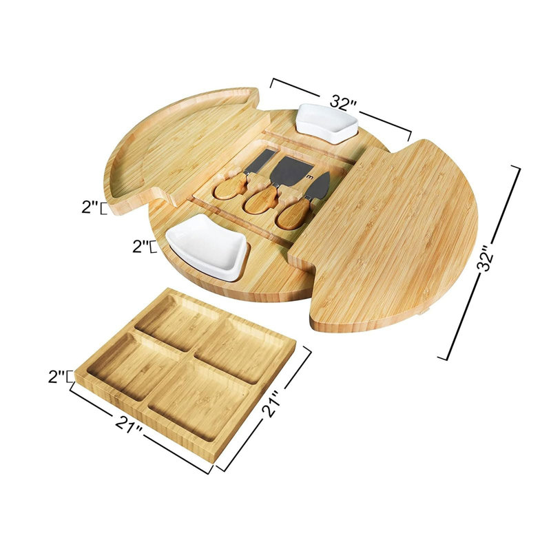 Union Rustic Bamboo Cheese Board