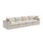 Canapé modulaire modulaire, canapé en L surdimensionné