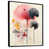 Toile avec cadre flottant noir
