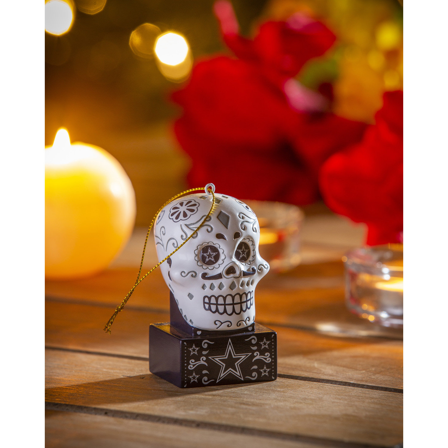 TOP HOT] NFL Dallas Cowboys Xmas Ornament Skull