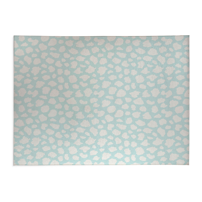 Animal Splat Activity Mat, Rectangle 3' x 5', Light Blue/Blue