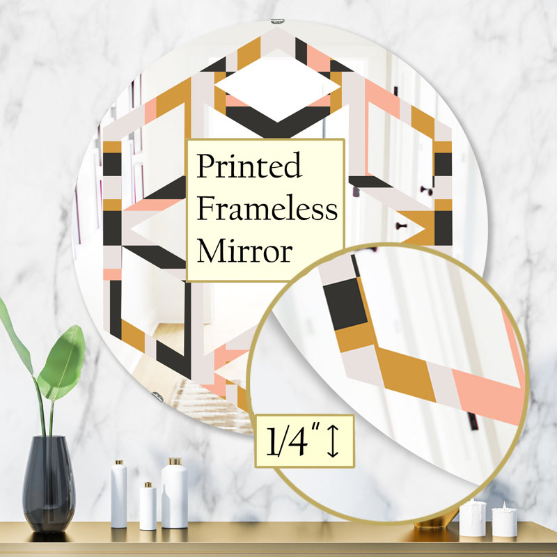 Miroir mural Hexagon Star, 31,5 po x 31,5 po