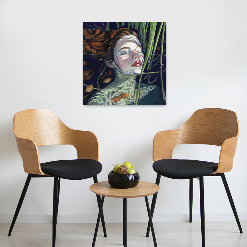 Swimming In The Reeds Contemporary Art, 24" H x 24" W