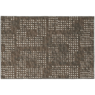 Idelia Performance Chenille Washable Indoor / Outdoor Rug