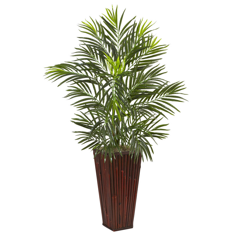 41'' Faux Palm Tree in Wood Planter