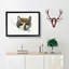 Head of a Calico Cat - Picture Frame Painting Print-55579884-55579886