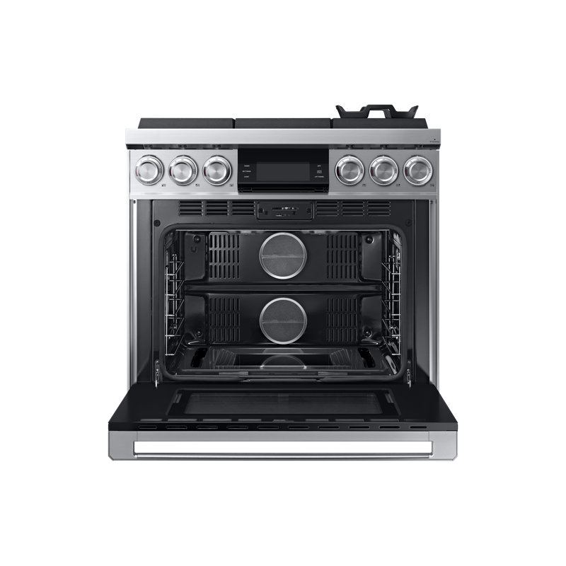 36" Pro-Range 6 Burners, Contemporary, NG/LP, Silver Stainless