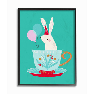 «Ramer Bunny in Teacup», art encadré
