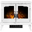 Woodhouse Adam 63cm W Pure White Electric Stove with 6824.28 BTU