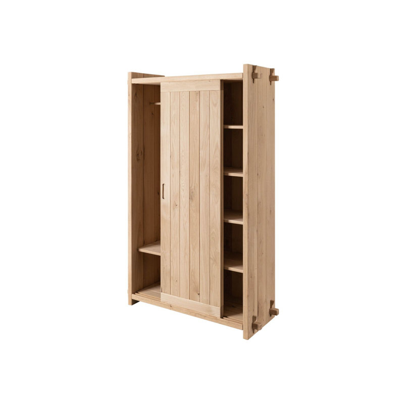 2 Door Solid Wood Wardrobe