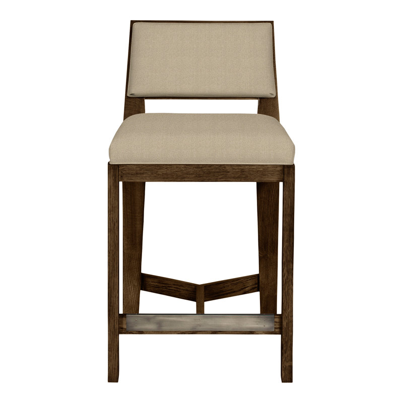 Thom Filicia Solid Wood 32.5" Bar Stool, Havana, Nomad Sand