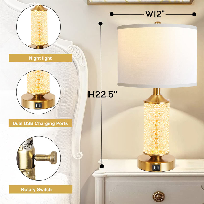 Lampe de table Jaywana USB