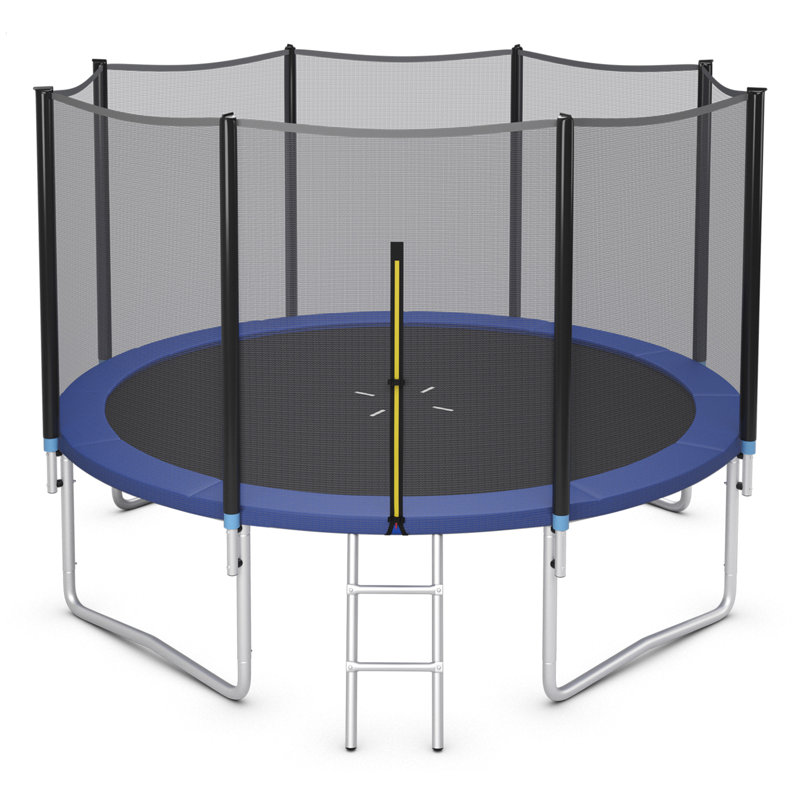 Gymax 12 Ft Outdoor Trampoline Bounce Combo W/safety Closure Net Ladder