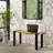 Nessa 42"W Solid Mango Wood Industrial Contemporary Bench with Black Metal Legs