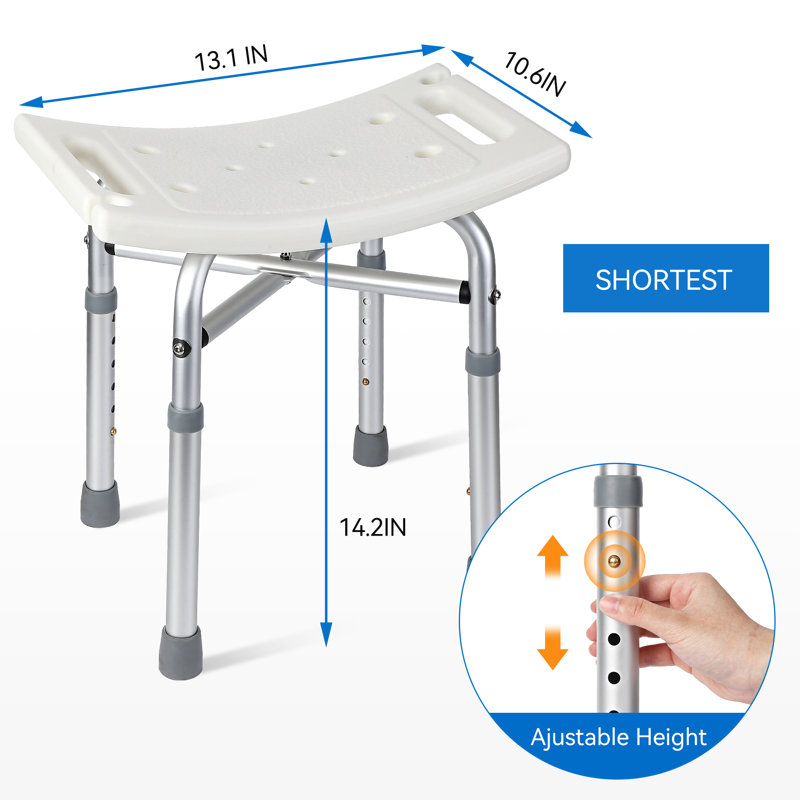 Chaise de douche portative 550 lb