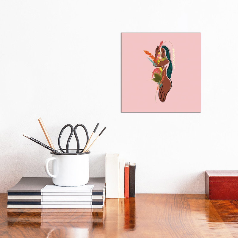 Mauve by DeeLashee - Print on Canvas, 30.48 cm H x 30.48 cm W, Wrapped Canvas