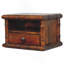 Table de chevet murale en bambou