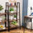  Industrial 4-tier Bookshelf, Freestanding Rustic Display Bookcase Storage Rack Shelf Plant Stand For Living Room Home Office-102597146