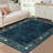 Modern Machine Washable Rugs Bordered Design Non-Slip Low Pile Rubber Backing Indoor Area Rug for Living Room Bedroom Kitchen Dining Room-1793041656