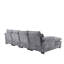 Chenille, high quality sponge filling, solid wood frame, oversized four-seater, U-shaped combination sofa-1954912684