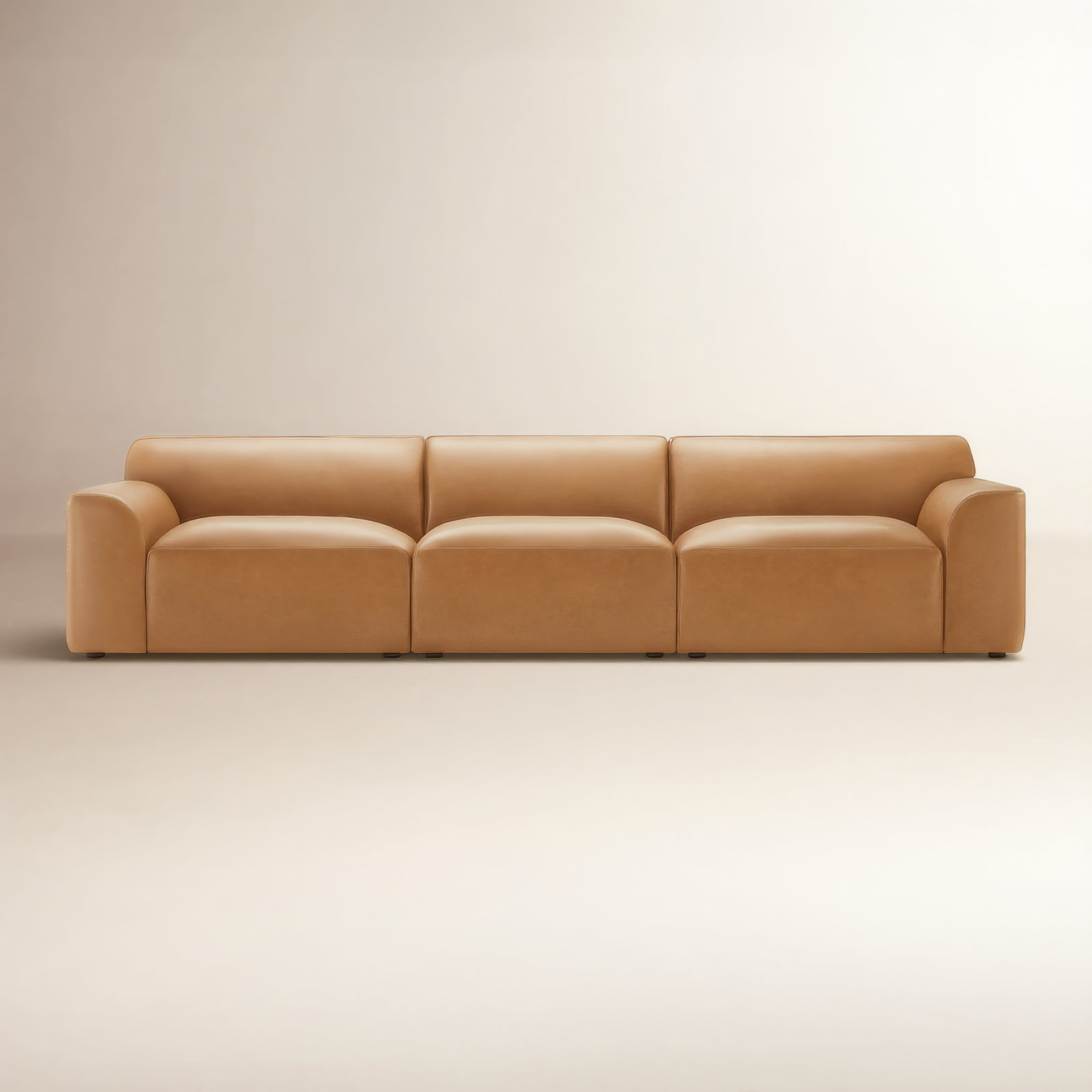 Morell 121" Genuine Leather Modular Sofa