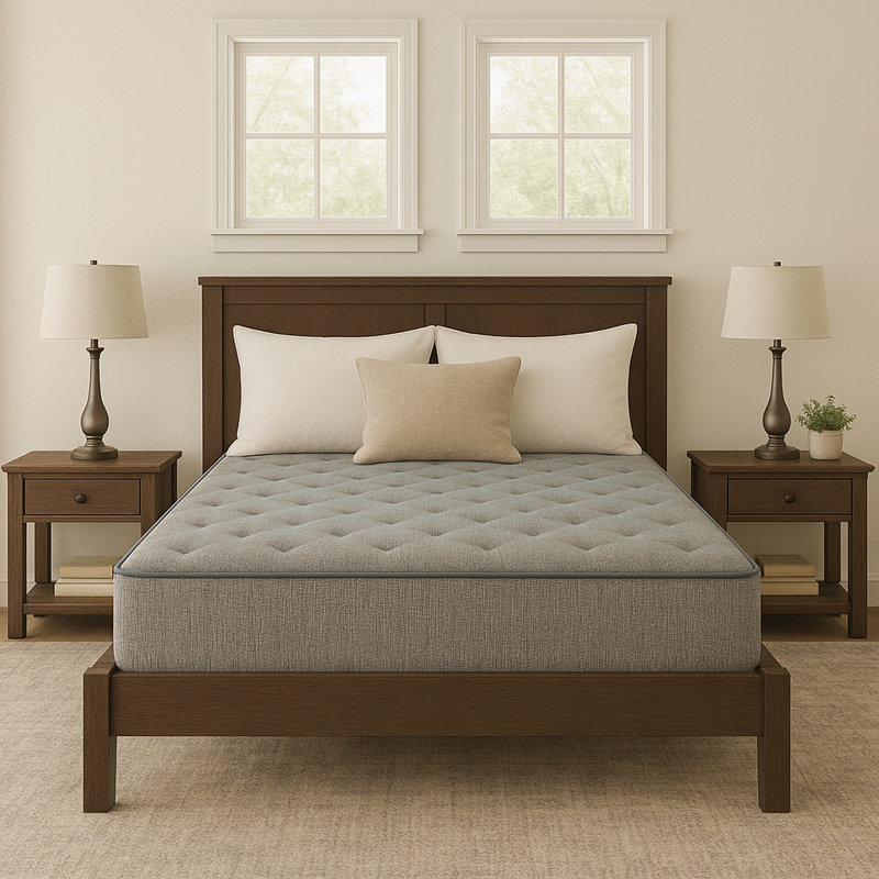 Matelas à ressorts en mousse à 2 côtés 9 po, confort moyen, Grand lit