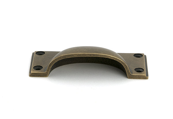 3.3 cm centre Bin Pull, Burnished Brass