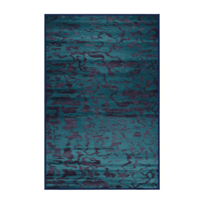 Machine Washable Abstract Gray Area Rug