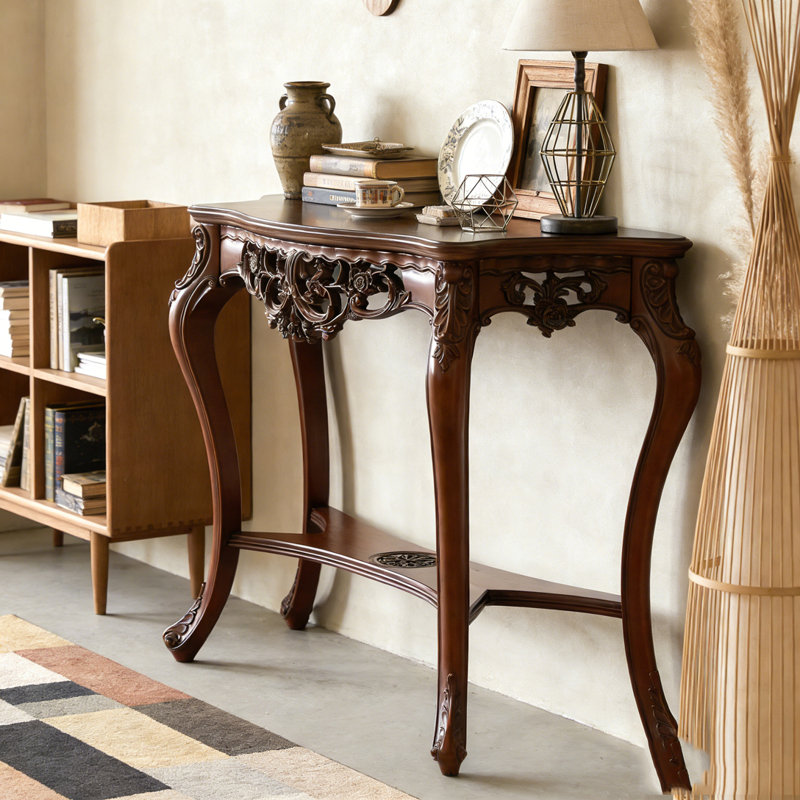 Elegant Two-Tier Entryway Hallway Table