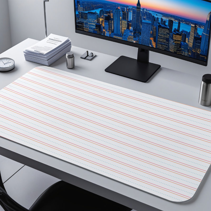 Polyester Desk Pad, 14.4x12.1