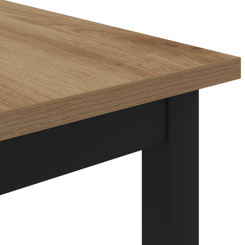 Coffee Table, Black, 45cm. H x 100cm. L x 50cm. W, Artisan Oak
