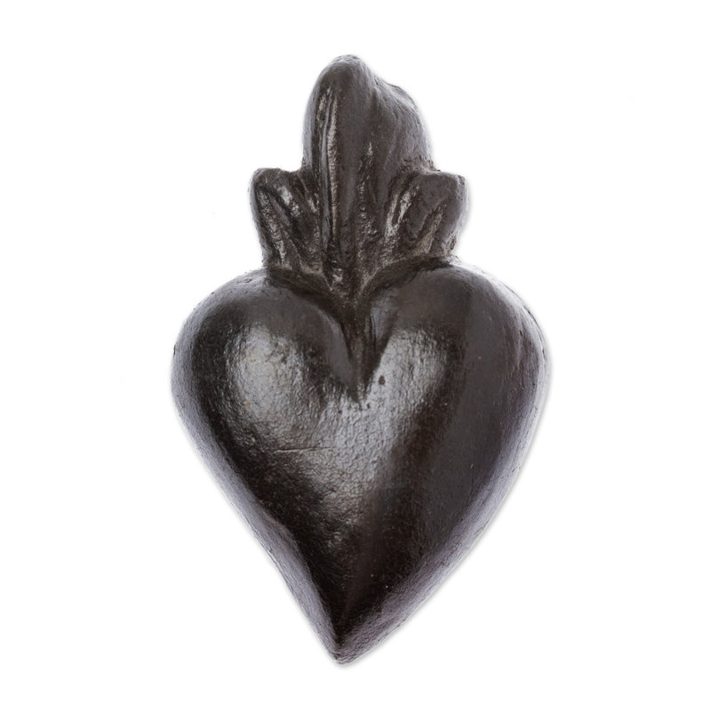 Novica Handmade Powerful Heart Ceramic Wall Accent