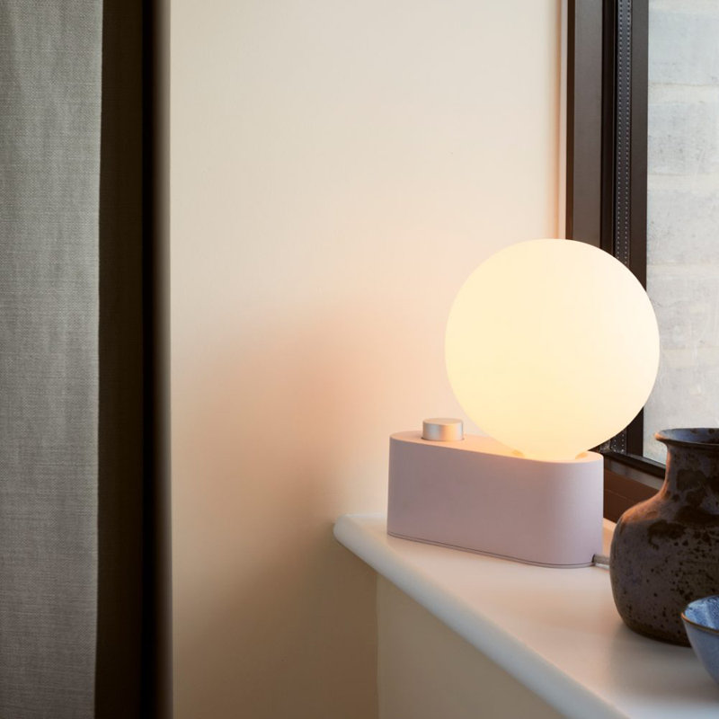 Lampe sphérique 8,6 po Sphere IV, Fleur rose