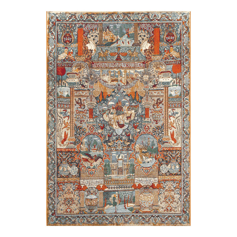 Tapis d'extérieur traditionnel, Rectangle 5 pi 3 po x 8 pi