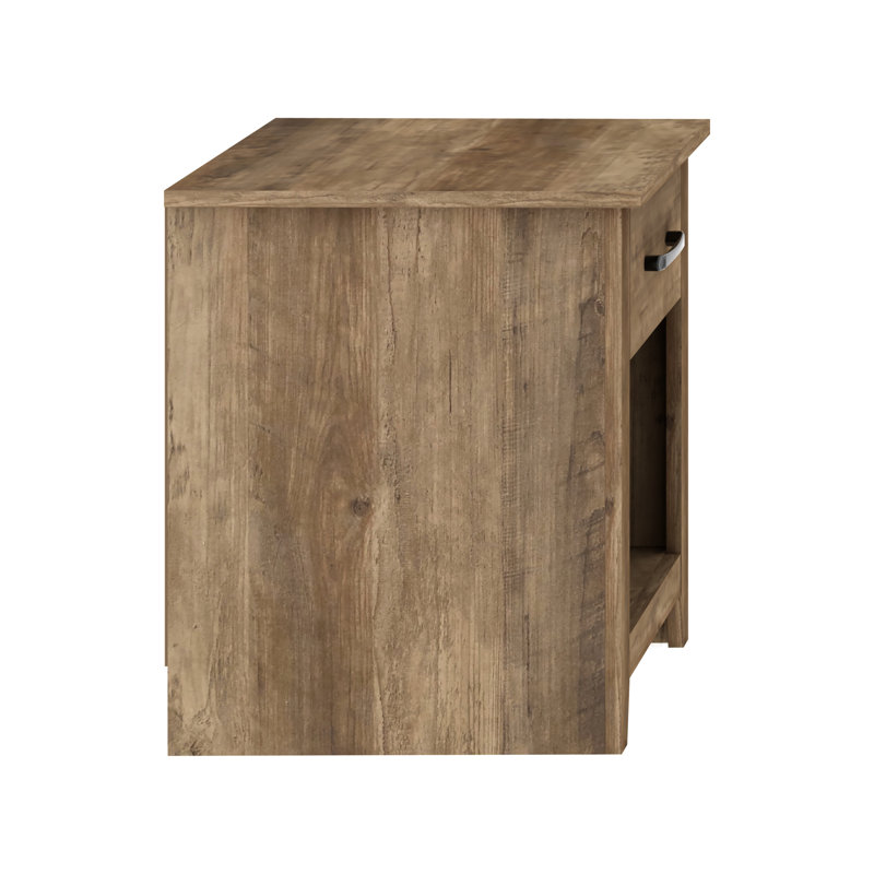 Walter 1 Drawer Nightstand, Knotty Oak