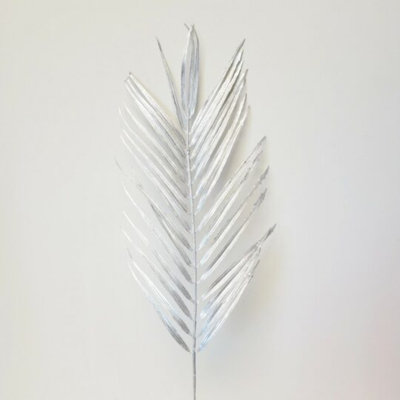 Silver Palm Leaf Faux Plants And Trees