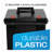 Portafile File Storage Box, Letter, Plastic, 11 X 14 X 11-1/8