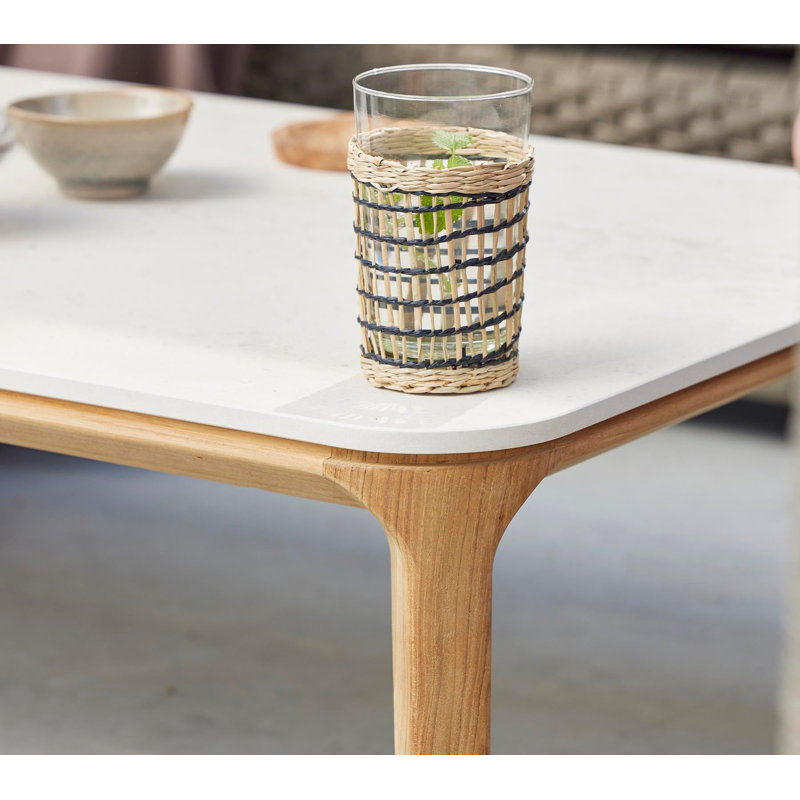 Aspect Outdoor Coffee Table, Travertine Look