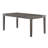 Transitional 7Pc Dining Set Rectangular Table Wood Base Ladder Back Chairs Grey Finish Wooden Dining Room Furniture