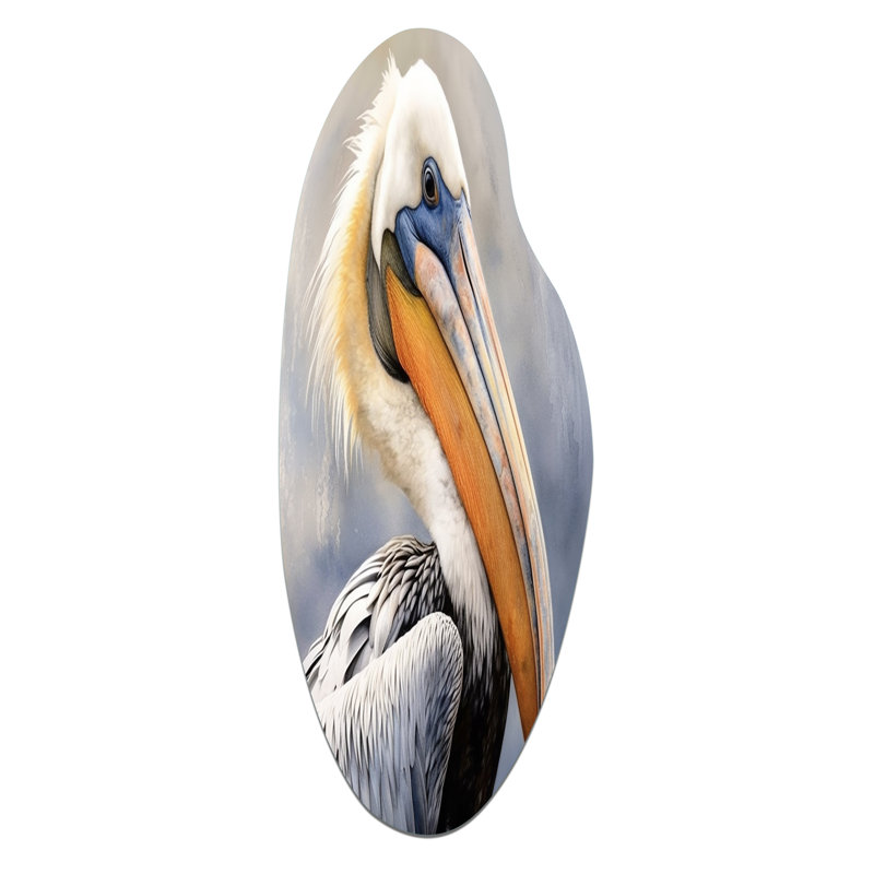 Art mural Pelican, H 30 po x l 11 po