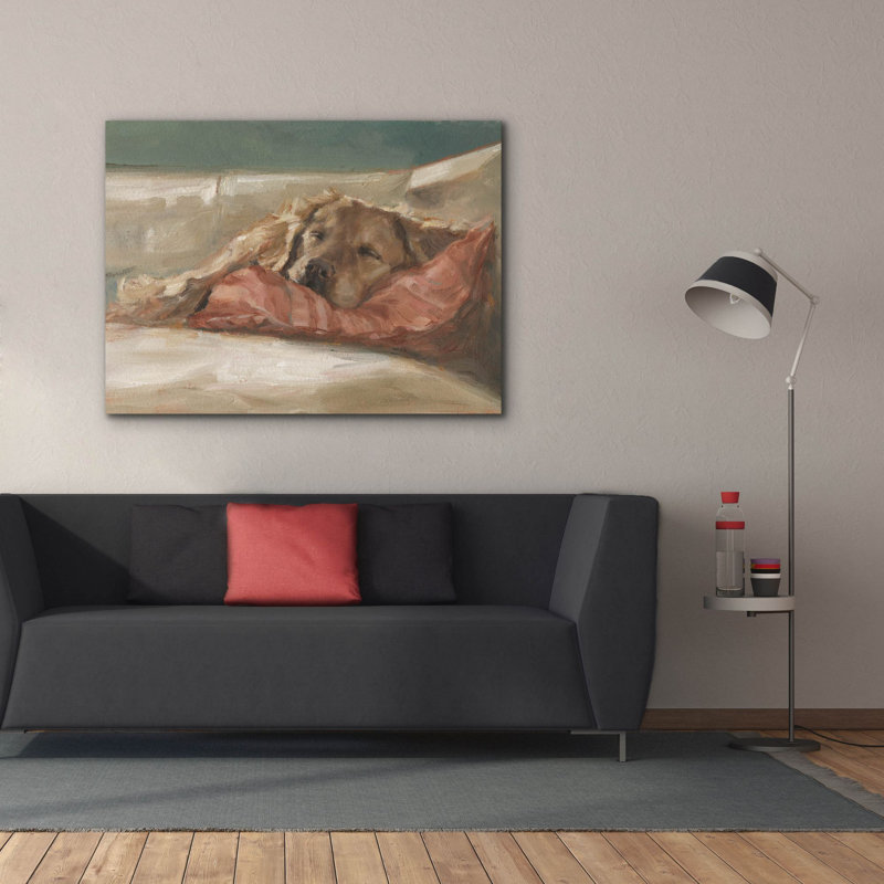 «Traditional Canine Portrait 2» par Ethan Harper, art mural sur toile, H 40 po x l 54 po