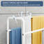 Porte-serviettes en métal à 3 niveaux, porte-serviettes autoportant pour la salle de bain, économise de l'espace avec rangement, présentoir pour la chambre à coucher, la salle de bain, la piscine, blanc-126322231