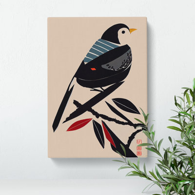 A Japanese Bird - Wrapped Canvas Print