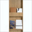 Bibliothèque arquée à 4 niveaux avec tablette de rangement ouverte pour salle à manger, salon et chambre à coucher-958818507