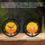 Horloge murale ronde en fer 10 po avec mouvement à quartz silencieux, chiffres arabes, impression UV-870448752