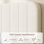 Structure de lit double, lit plateforme tapissier en velours avec tête de lit réglable et 4 tiroirs de rangement à roulettes, aucun sommier requis, assemblage facile, blanc-131225311-131225313